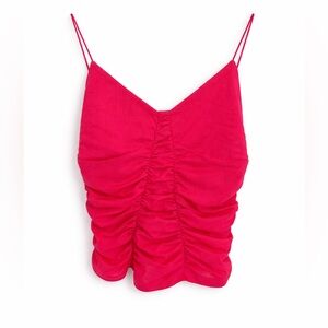 Garage Fuchsia Ruched Camisole